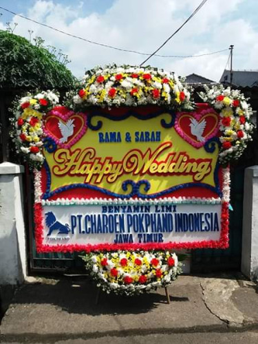 Karangan Bunga Pernikahan di sukmajaya
